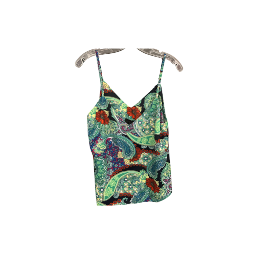 Gracia Paisley Print Tank Top Black/Red M - Women's Blouse - Image 2