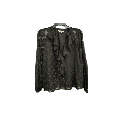 Nanette Lepore Black Floral Blouse - Size M - Women's Top