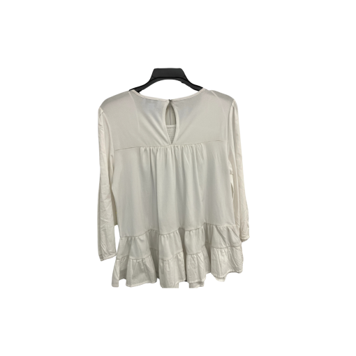 Visconti White Ruffle Blouse Size M | Women's Tops - Image 2