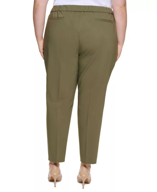 Calvin Klein Plus Olive Slim Pants 24W - Women's Dress Pants - Image 2