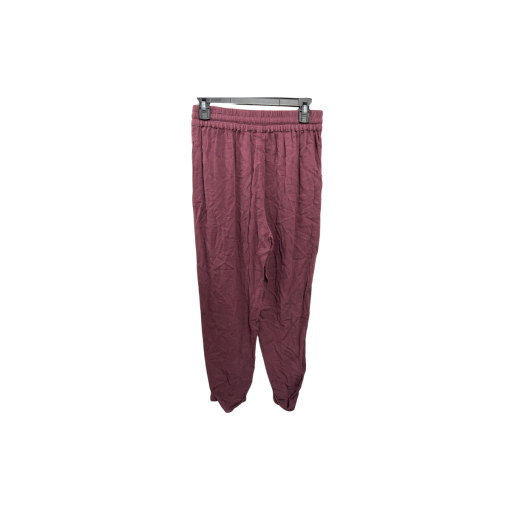 Splendid Burgundy Drawstring Pants Small - Women's Casual Pants - Image 2