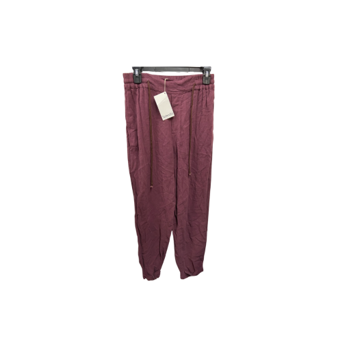 Splendid Burgundy Drawstring Pants Small - Women's Casual Pants