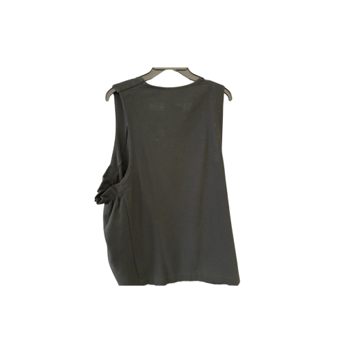 Baci Black Sleeveless Top Size 12 Women's Blouse - Image 2