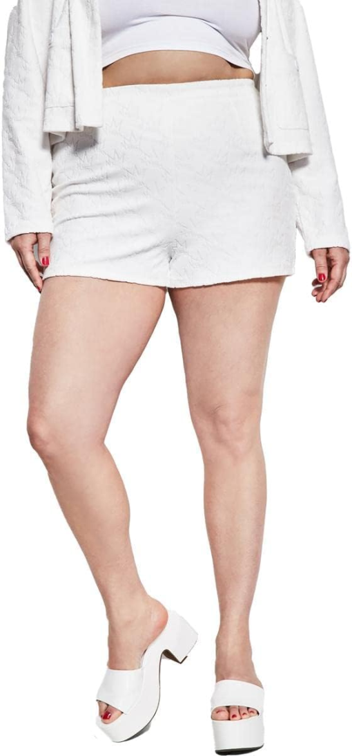 Royalty by Maluma White High Waist Shorts XXL - Women's Bottoms