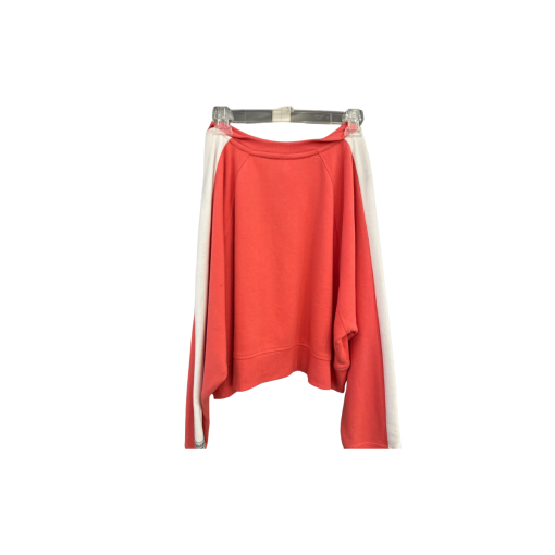 Calvin Klein Coral & White Sweatshirt XXL - Women's Pullover Top - Image 2