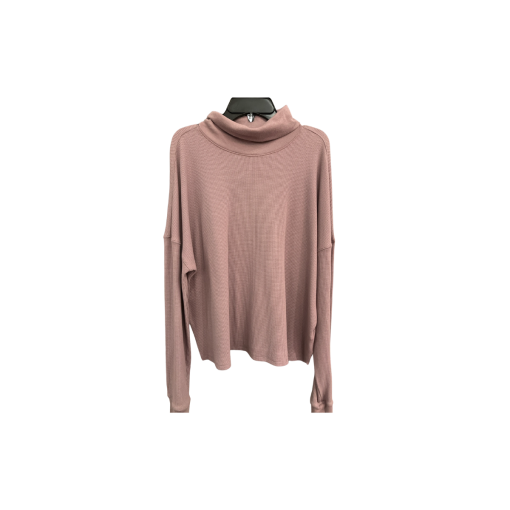 Calvin Klein Mauve Waffle Knit Top - Size XXL - Women's Shirt