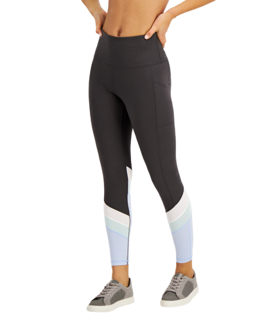 Ideology Colorblock Leggings - Black/Blue - High Waist - Workout Pants