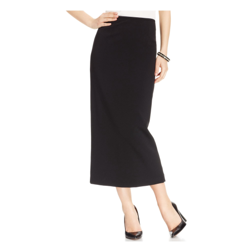 Kasper Black Crepe Pencil Skirt Size 16 - Women's Skirts