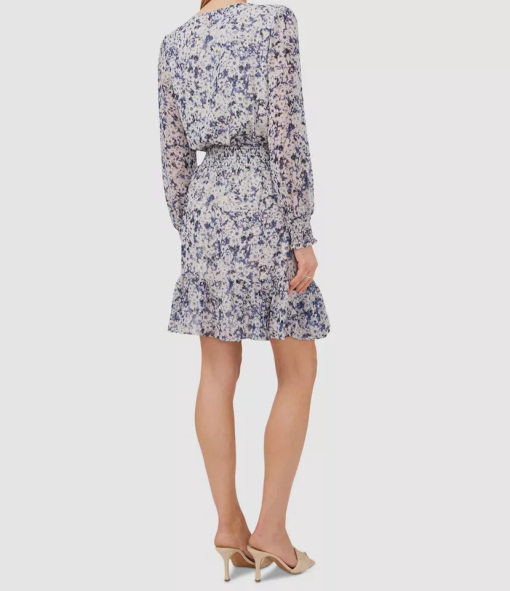 Vince Camuto Floral Mini Dress Blue M - Women's Dresses - Image 2