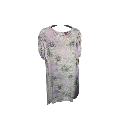 Vince Camuto Floral Blouse 1X Lavender Women's Top