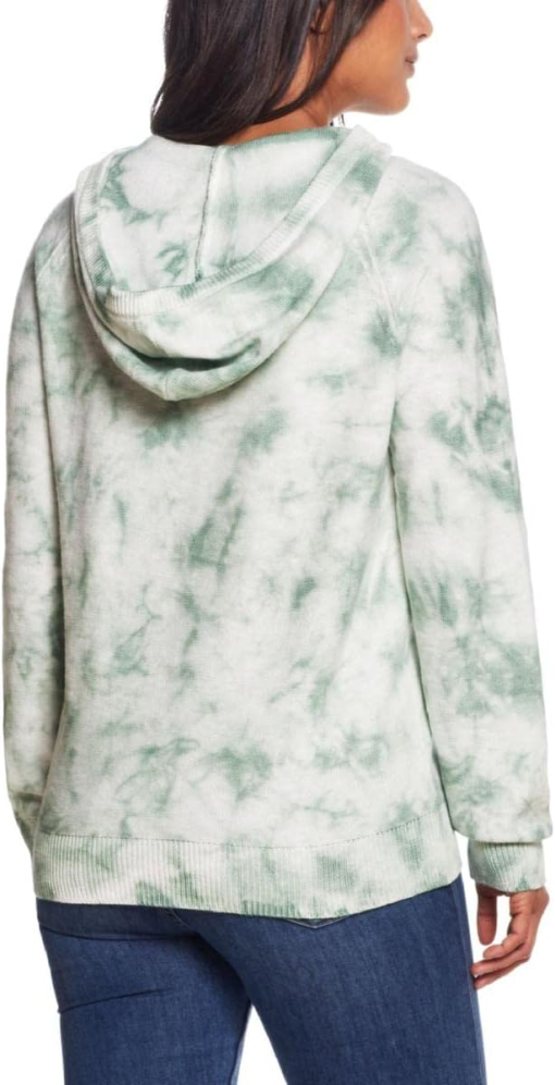 Weatherproof Vintage Green Tie Dye Hoodie Sweater - M - Women's Tops - Image 2