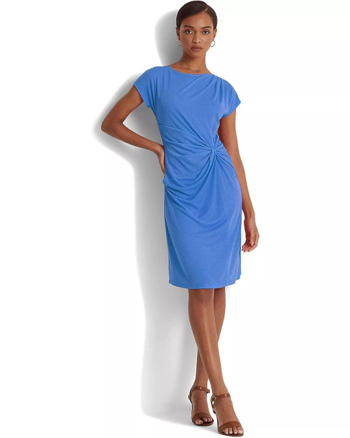 Lauren Ralph Lauren Blue Twist Dress Size 6 - Cocktail Dress