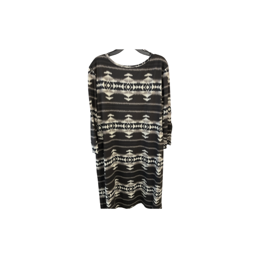 Robbie Bee Black Aztec Print Dress - XL - Women's Dresses - Image 2