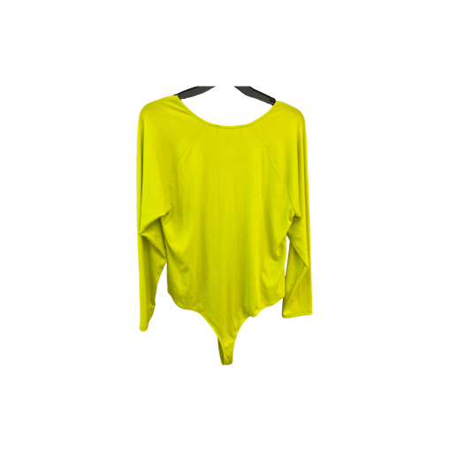 Nina Parker Neon Yellow Bodysuit Plus Size 3X | Women's Top - Image 2