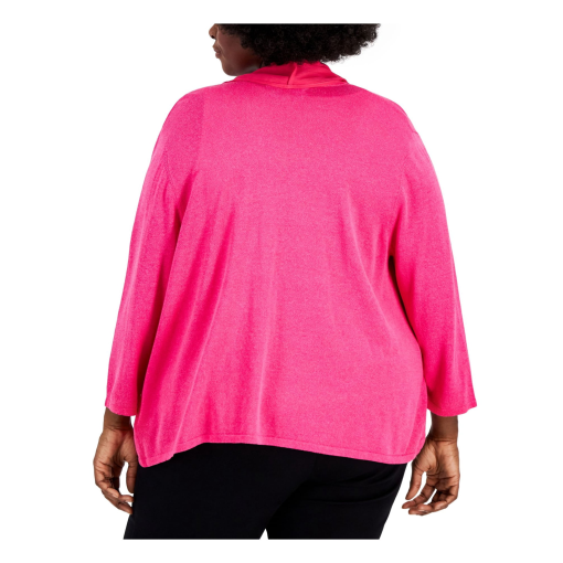 KASPER Pink Open Cardigan Plus Size 1X Women's Jackets - Image 2