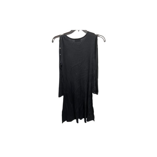 CeCe Black Sweater Dress - Pearl Button Detail - No Size - Women's - Image 2