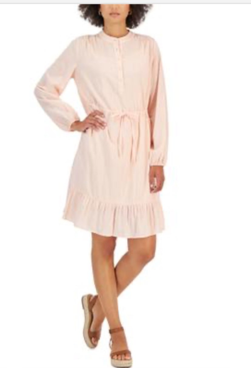 Style & Co Blush Shadow Stripe Dress XS - Women's Casual Dress