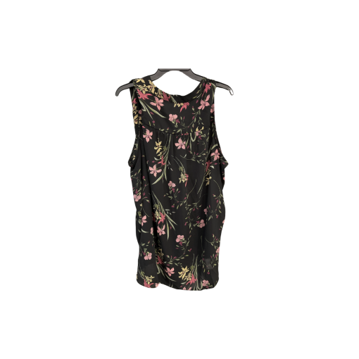 Vince Camuto Floral Blouse 3X Black Sleeveless Top for Women - Image 2