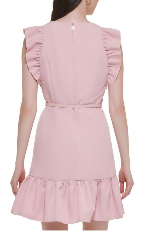 Tommy Hilfiger Pink Ruffle Mini Dress - Size 2 - Party Dress - Image 2