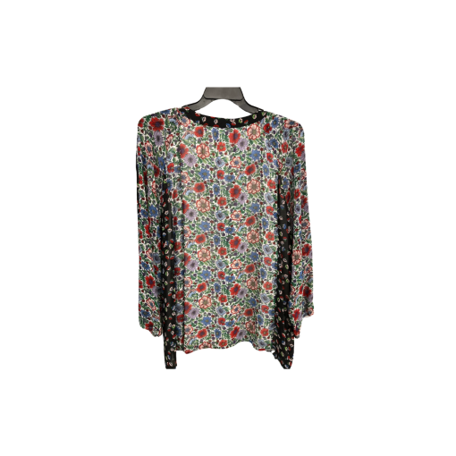 Nanette Lepore Floral Print Blouse - Black/Red - Size 5X - Top - Image 2