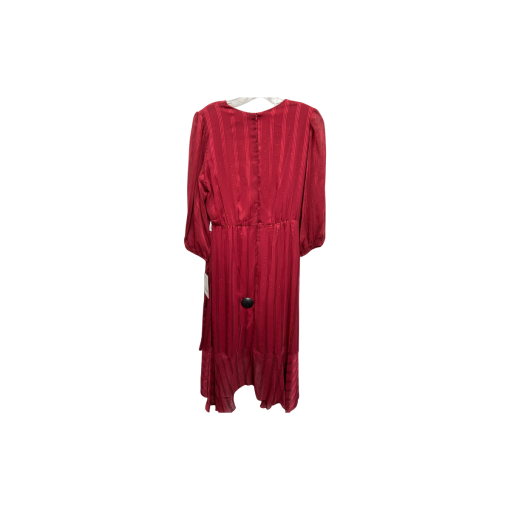 Maison Tara Red Wrap Dress Size 8 | Party Dress - Image 2