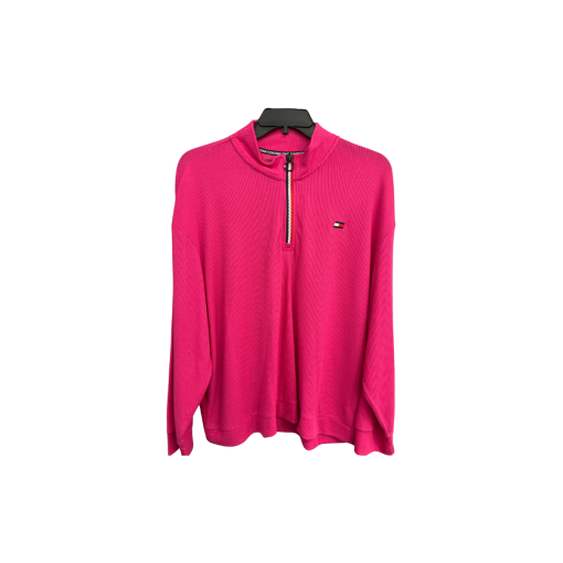 Tommy Hilfiger Hot Pink Waffle Knit Top 3X - Women's Shirt