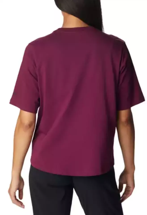 Columbia Women's Burgundy Tee Shirt - Medium - Casual Top - Image 2