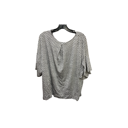 Jones New York Polka Dot Top, Gray, 2X, Women's Blouse