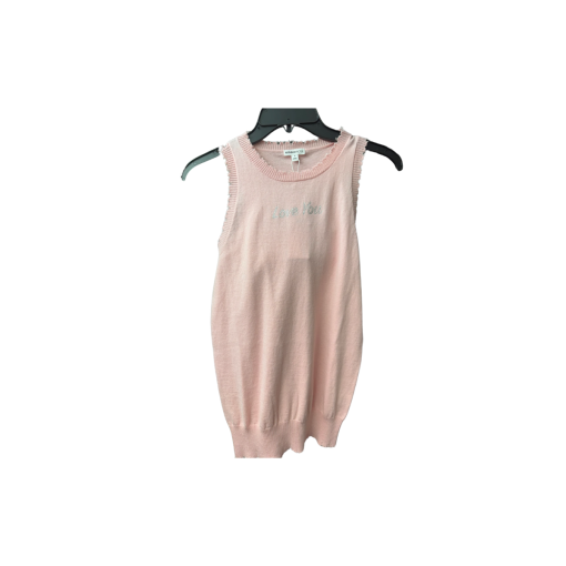 MINNIEROSE Pink Sweater Tank Top S - Women's Knitwear