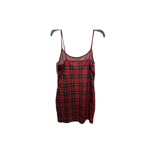 Derek Heart Red Plaid Mini Dress - Size L - Women's Dresses - Image 2