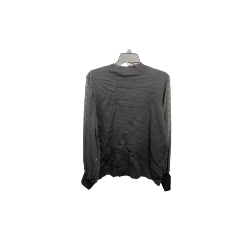 CeCe Black Blouse 1X Long Sleeve Top Women's Fashion Shirt - Image 2