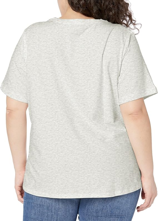 Tommy Hilfiger Plus Size Grey Tee Shirt - Women's Tops - 3X - Image 2