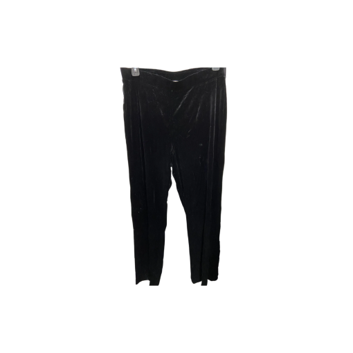 Kasper Black Velvet Pants L - Women's Dress Pants