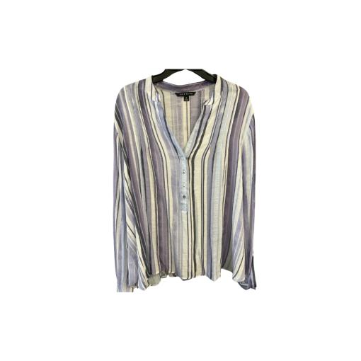 ZAC & RACHEL Striped Blouse XL Purple Women's Tops