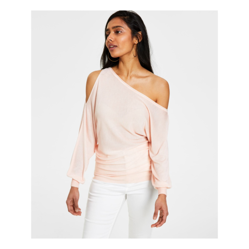 Guess Pink Cold Shoulder Sweater - XS - Women's Tops