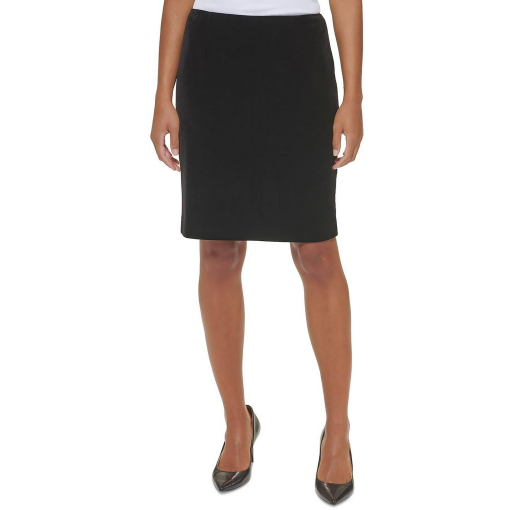 Calvin Klein Black Velvet Pencil Skirt - Petite 14P - Women's Skirts