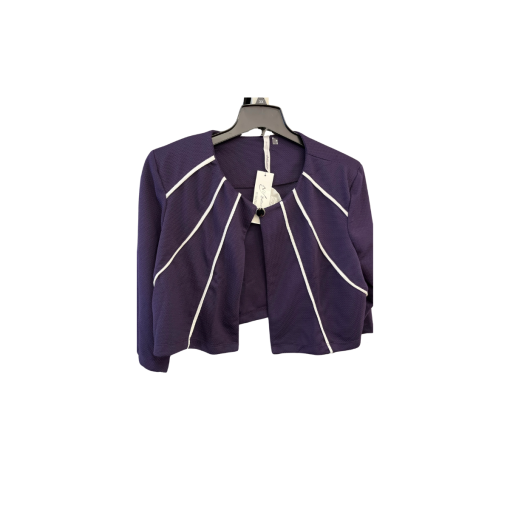 NY Collection Purple Blazer Jacket Size 3X - Women's Outerwear