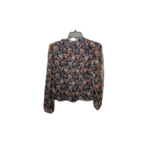 1.STATE Floral Blouse Navy Small Top Women's Fashion - Image 2