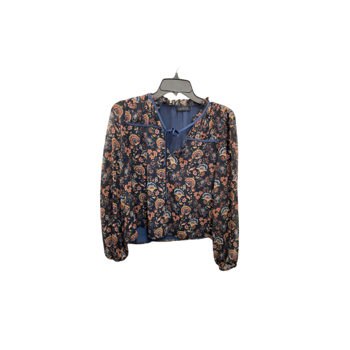 1.STATE Floral Blouse Navy Small Top Women's Fashion