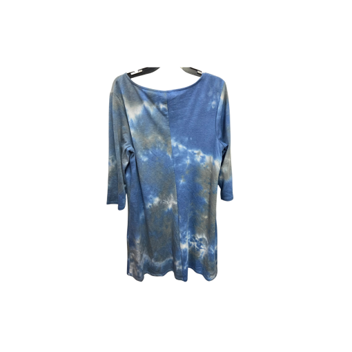 MSK Blue Tie Dye Tunic Dress XL | Women's Dresses - Image 2