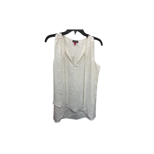 Vince Camuto White Sleeveless Blouse Small - Women's Tops