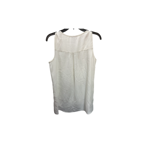 Vince Camuto White Sleeveless Blouse Small - Women's Tops - Image 2