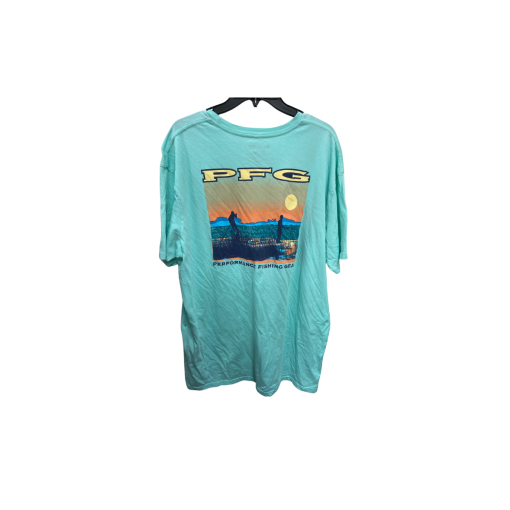 Columbia PFG XXL Teal Fishing T-Shirt - Performance Gear - Image 2