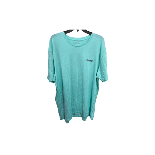 Columbia PFG XXL Teal Fishing T-Shirt - Performance Gear