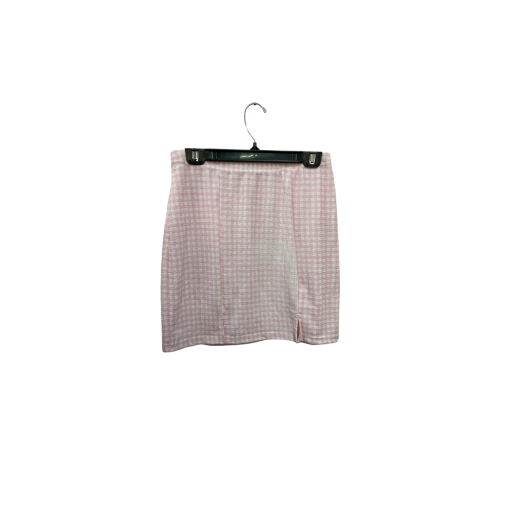 Pink Plaid Mini Skirt - Large | Women's Skirts