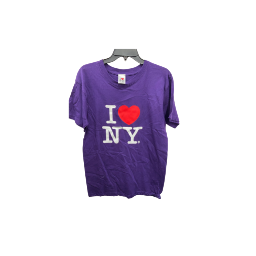 I Love NY Purple T-Shirt Large - NYC Souvenir Tee