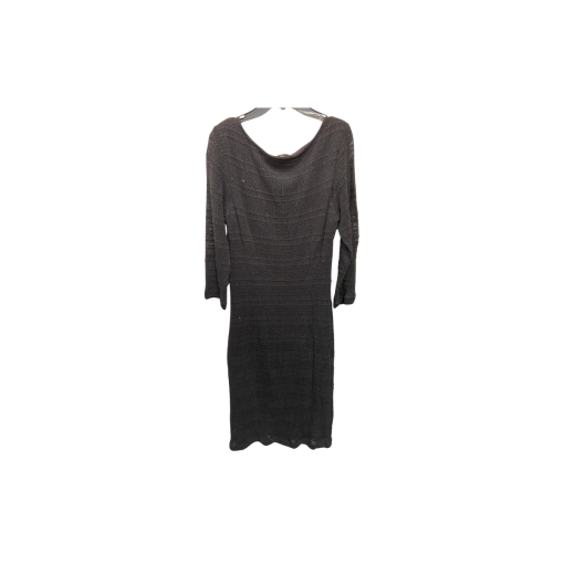 Sharagano Black Knit Dress Size 14 - Women's Midi Dress - Image 2