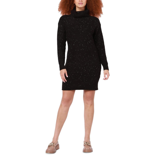 Tape Black Turtleneck Sweater Dress XS - Women's Dresses