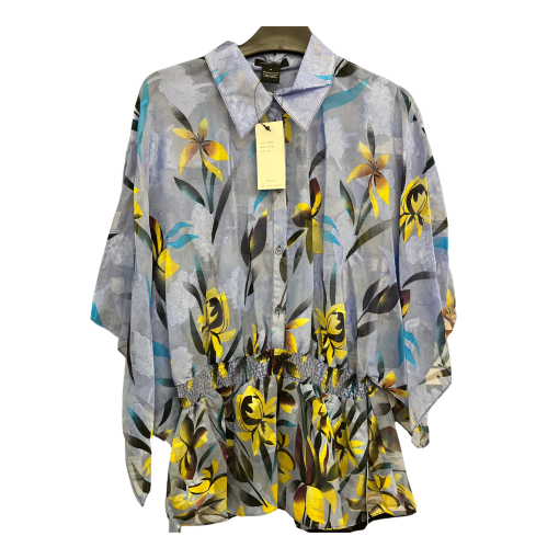 BCBG Daffodil Floral Blouse M - Women's Tops & Shirts