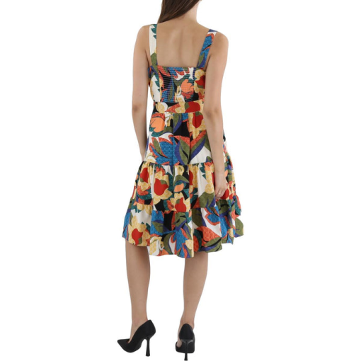 TAHARI ASL Floral Midi Dress Women's 16W Colorful Summer Dress - Image 2